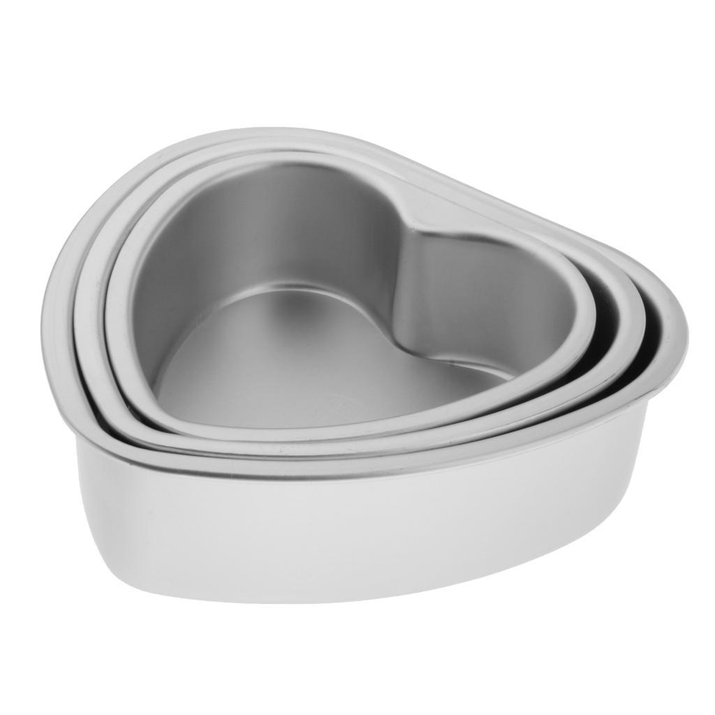 Heart Shaped Cake Pan with Removable Bottom Aluminum Wedding Baking Cake Tin Pan
