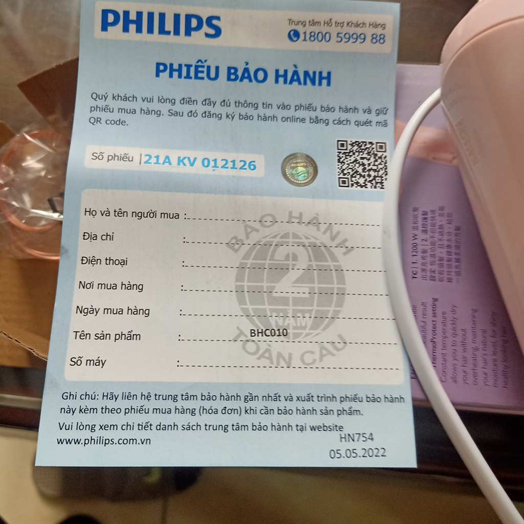 Máy sấy tóc du lịch Philips HP8108 chính hãng gọn nhẹ