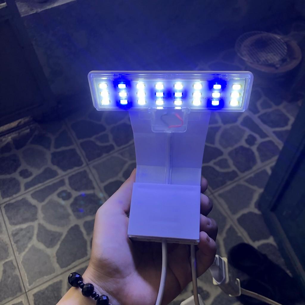 Đèn bể cá mini LED KẸP 12cm siêu sáng phù hợp cho bể cá bể thủy sinh
