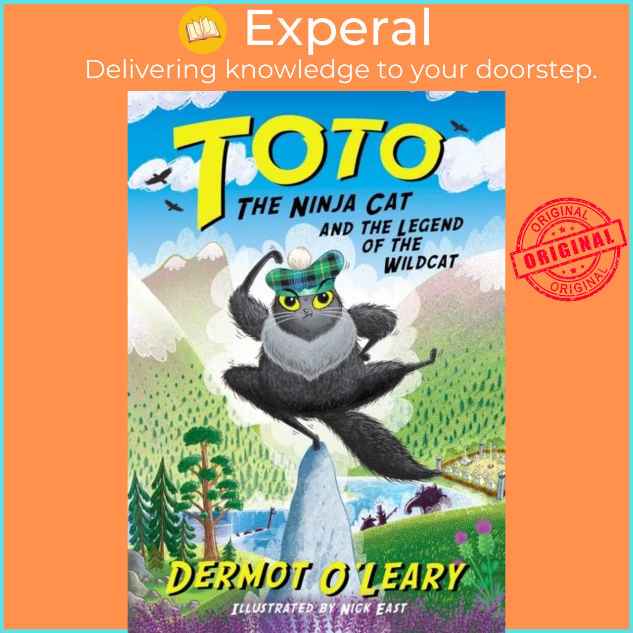 Sách - Toto the Ninja Cat and the Legend of the Wildcat - Book 5 by Nick East (UK edition, hardcover)