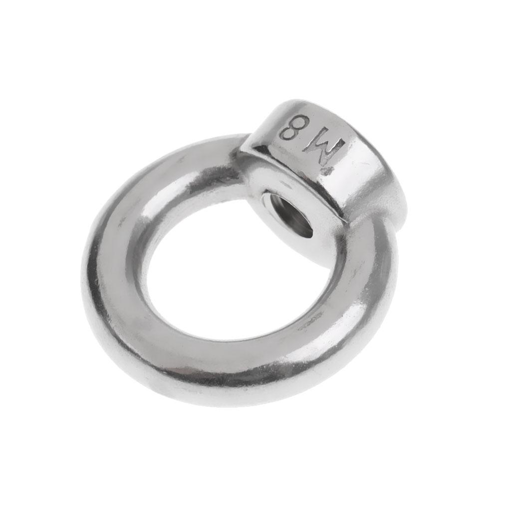 2xM6/M8/M10/M12-M22 304 Stainless Steel Lifting Eye Nut  Shape Nuts 8mm