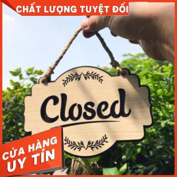 Bảng Gỗ Decor - Mẫu Open - Close