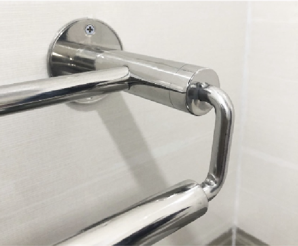 Thanh treo khăn lệch INOX 201, INOX 304 - Máng khăn đơn/đôi - Vắt khăn nhà tắm