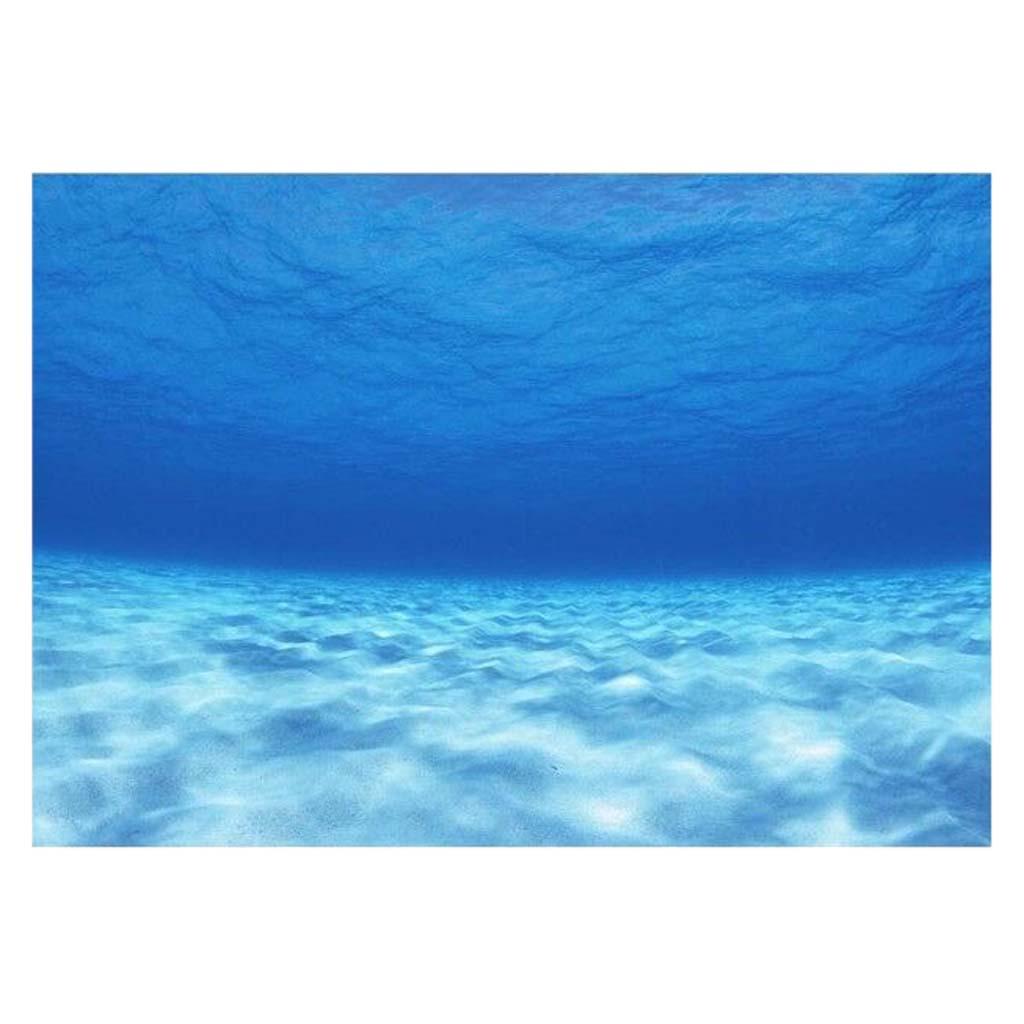 3D Aquarium Tank Sky Blue Landscape Poster Tank Background 61x30cm