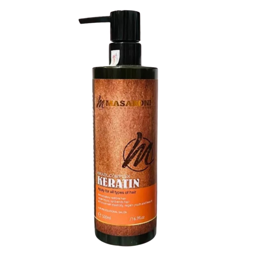 Hấp Keratin Masaroni nguyên chất phục hồi tóc hư tổn Canada 500ml