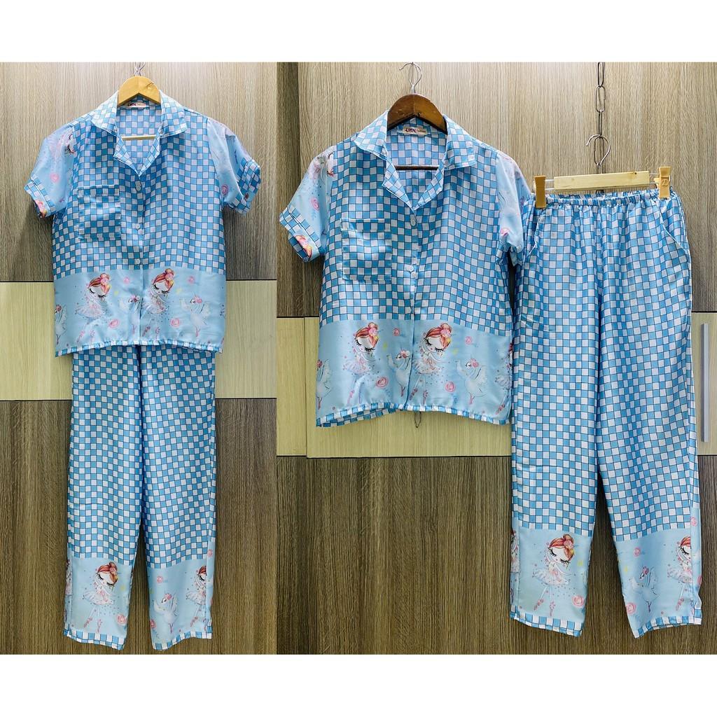 Đồ Bộ Pijama Caro Lụa Satin (Caro)