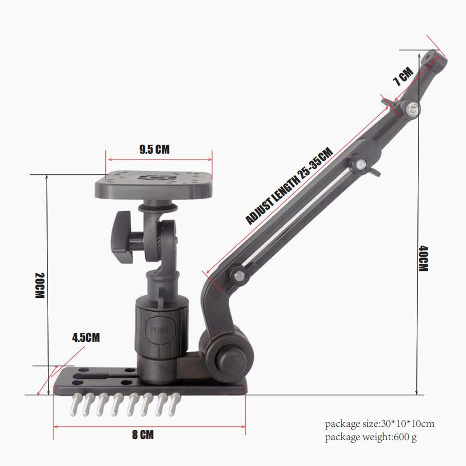 Fish  Mount Fish  Holder Transducer Mounting Arm Universal Electronic Fishfinder Mount Support for Kayak Boat Easy Install