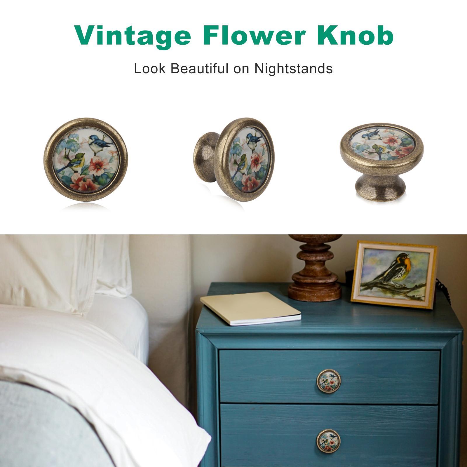 9xAssorted Vintage Brass Wardrobe Cabinet Door Cupboard Drawer Handle Knob others+Bronze