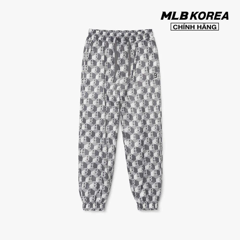 MLB - Quần jogger nữ lưng thun Cube Monogram 3FWPM0231
