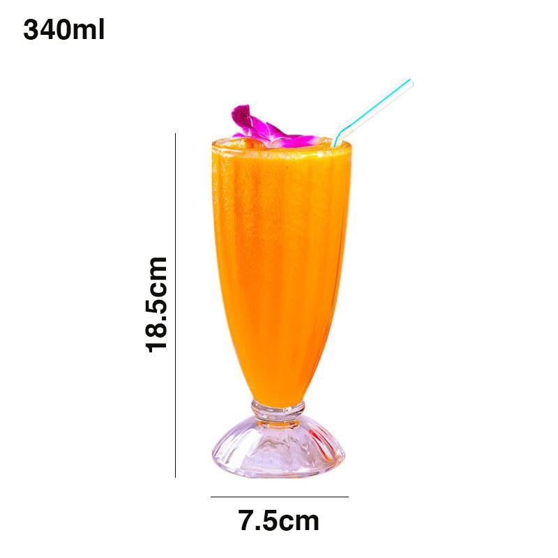 | COMBO 6 | Ly thủy tinh sinh tố SODA sọc QIANLI IC028 | 340ml