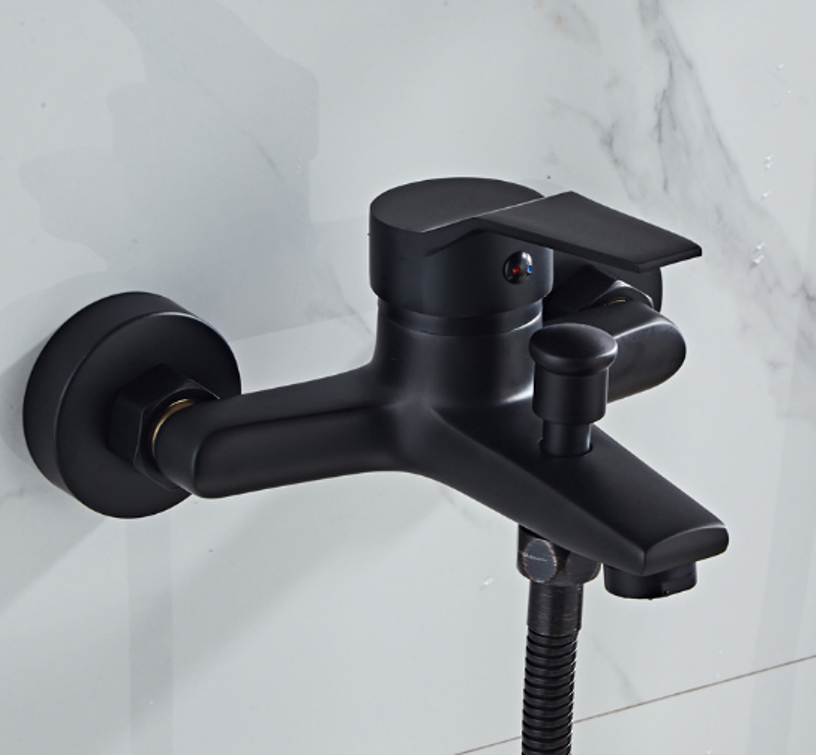 Bộ vòi sen tắm nóng lạnh Faucet màu đen - ms3