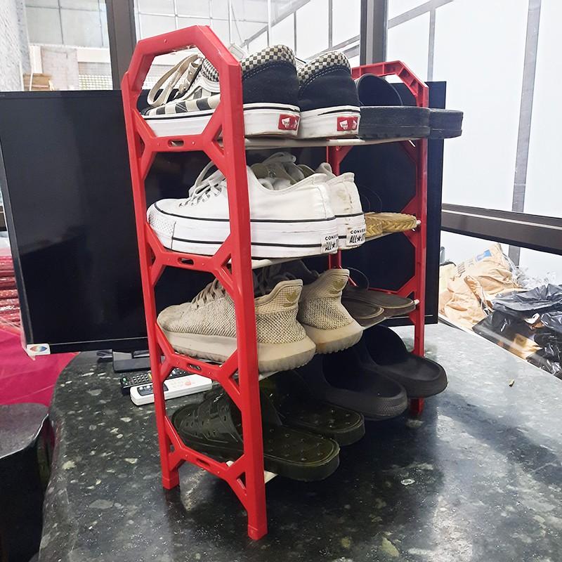 Kệ để giày dép 4 tầng mini bằng nhựa