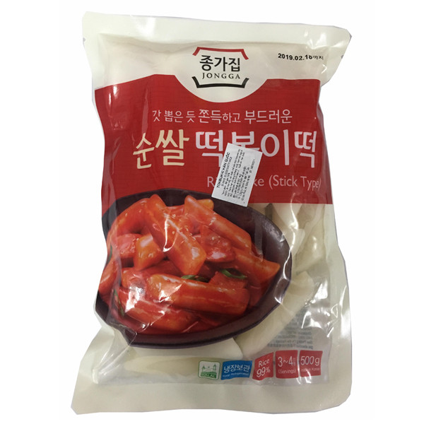 Bánh Gạo TOPOKKI JongGa Cao Cấp 500g - Nhập khẩu Hàn Quốc