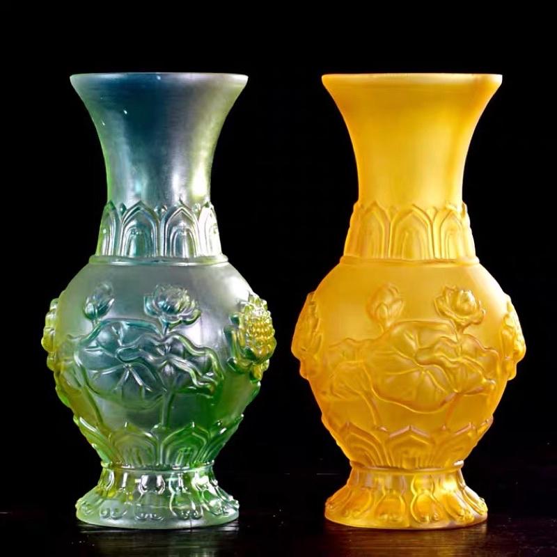 BÌNH HOA LƯU LY THỜ CÚNG TRANG TRÍ