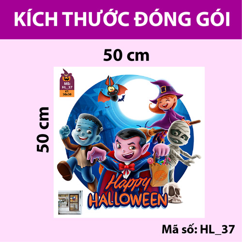 DECAL TRANG TRÍ HALLOWEEN COMBO SỐ 20