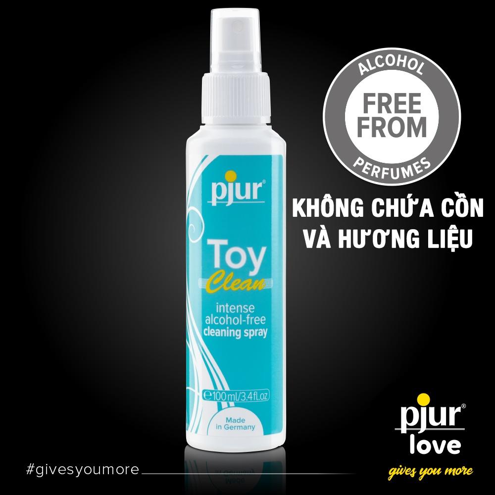 Combo chất bôi trơn Pjur Toy Lube và xịt vệ sinh Pjur Toy Clean làm sạch an toàn không kích ứng thích hơp cho nữ giới