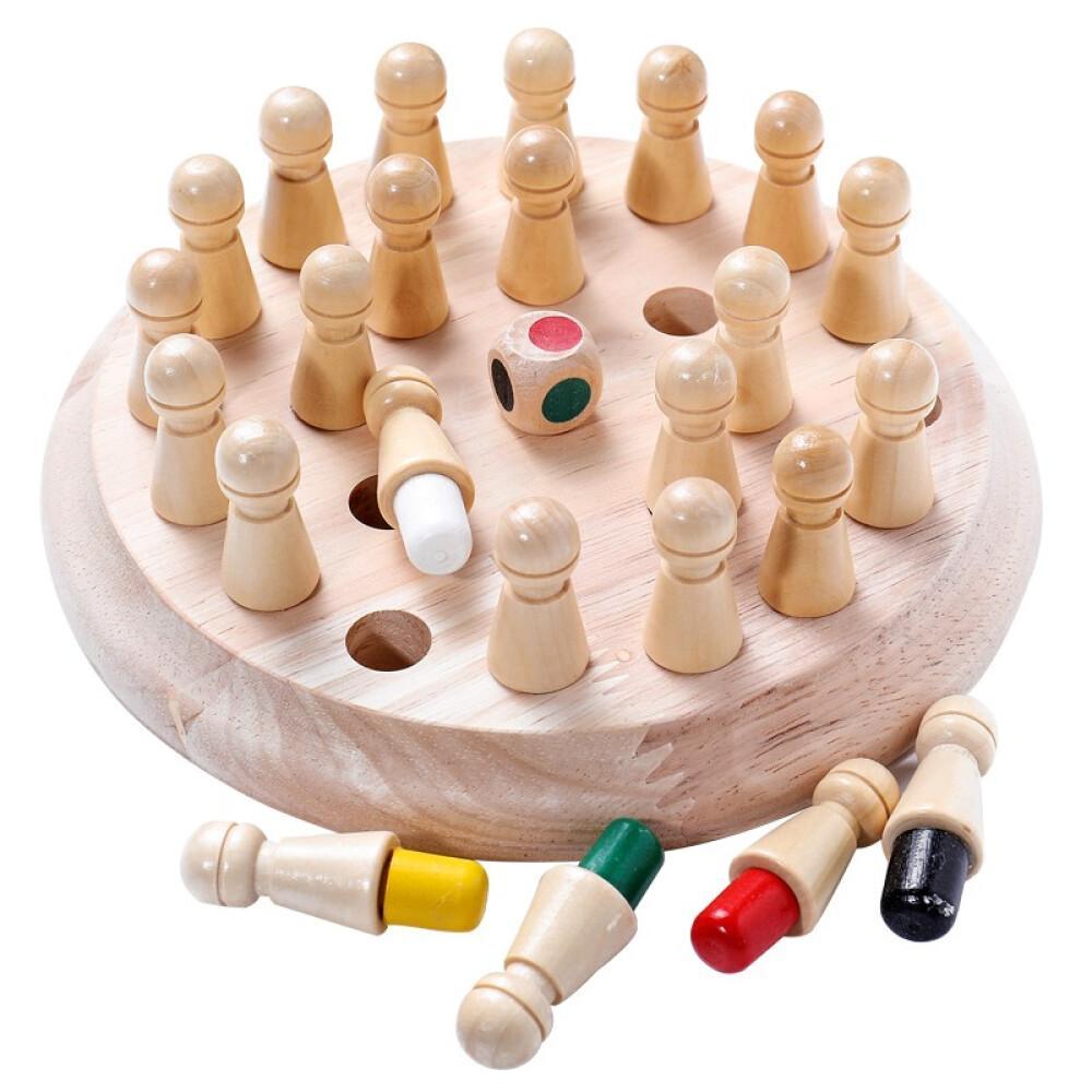 Wooden Chess Children Puzzle Educational Toys 3D Puzzles Toys