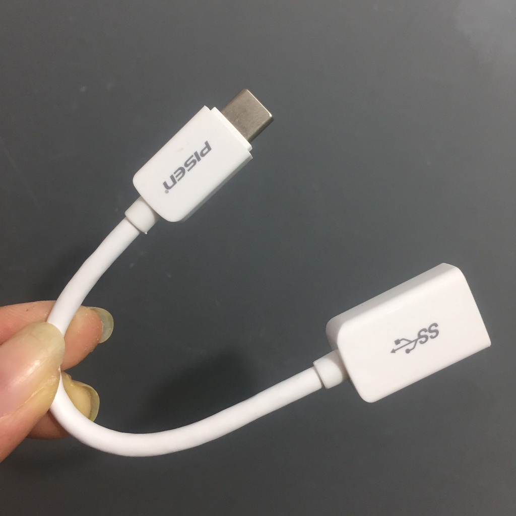 Cáp chuyển OTG type-C ra USB Pisen MU11-150 _ Hàng chính hãng