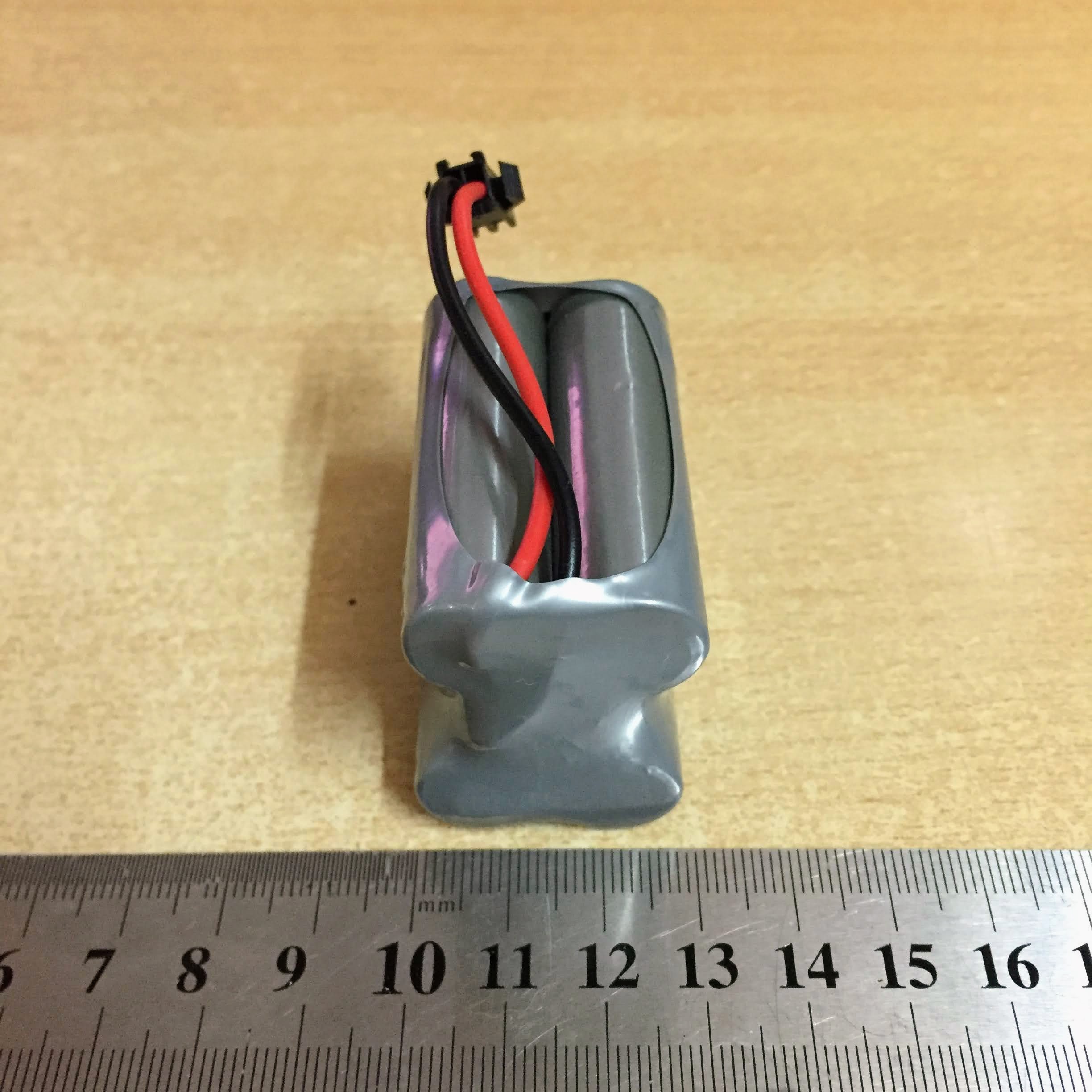 Pin sạc 6V dung lượng 800mAh xếp tầng chân cắm Jack SM càng cua đen