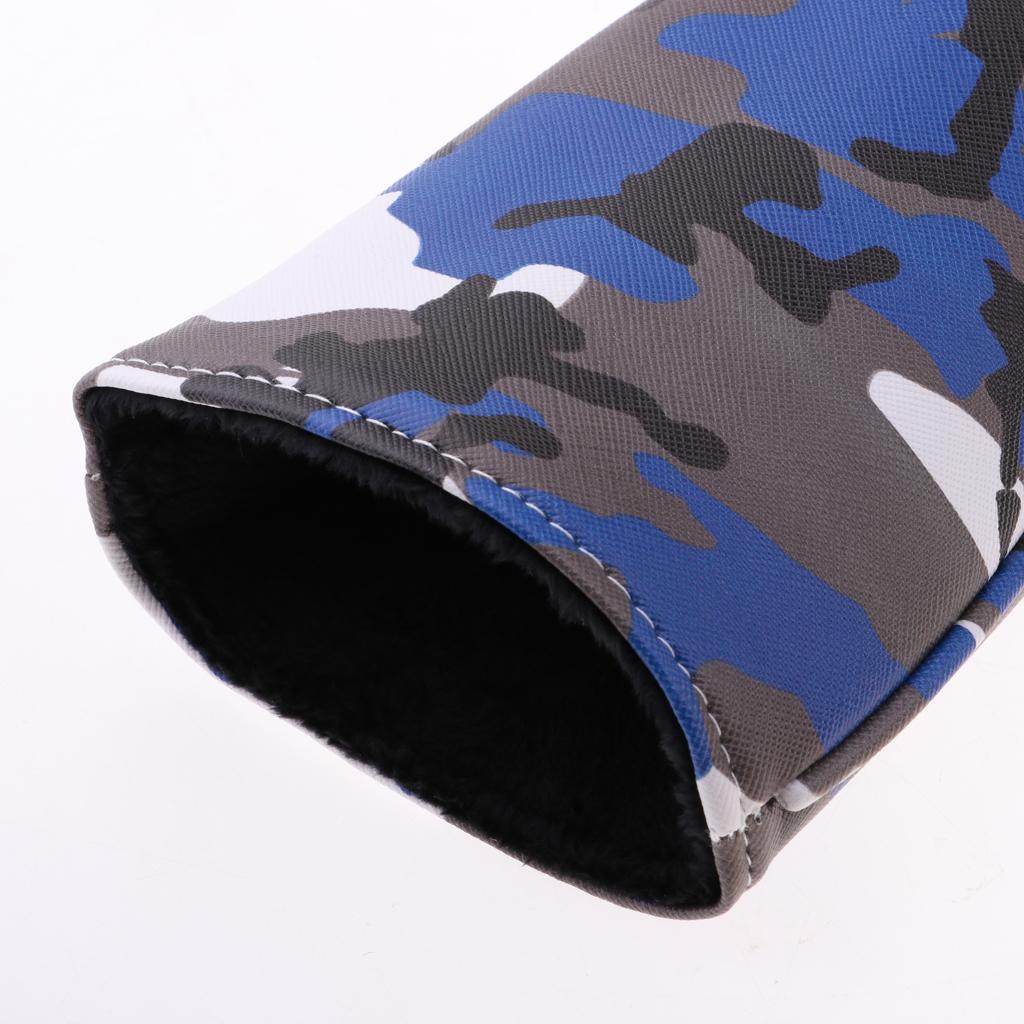 3Pcs Waterproof Premium PU Golf Headcover No. 1 3 5 Wood Driver Protector Set & Interchangeable No. Tag