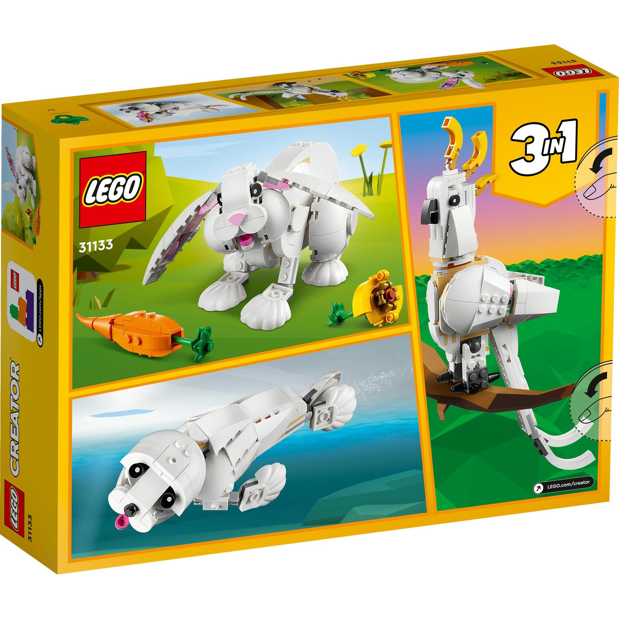 LEGO Creator 31133 Thỏ Trắng Dễ Thương (258 Chi Tiết)