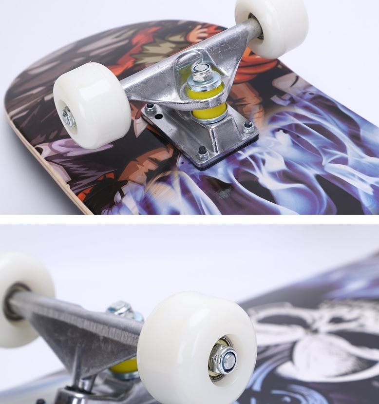 VÁN TRƯỢT SKATEBOARD HÌNH MŨ DOPE,ĐỒ CHƠI VÁN TRƯỢT THỂ THAO CÓ ĐÈN LED VÀ KHÔNG CÓ ĐÈN,VÁN TRƯỢT MẶT NHÁM CHỐNG TRƠN TRƯỢT SIZE LỚN 80 x 20CM, BÁNH CAO SU PU, Mặt Ván gỗ  9 lớp chuẩn thi đấu