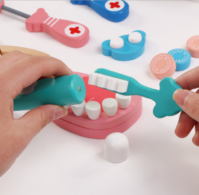 Bộ đồ chơi bác sĩ bằng gỗ 36 chi tiết cao cấp cho bé