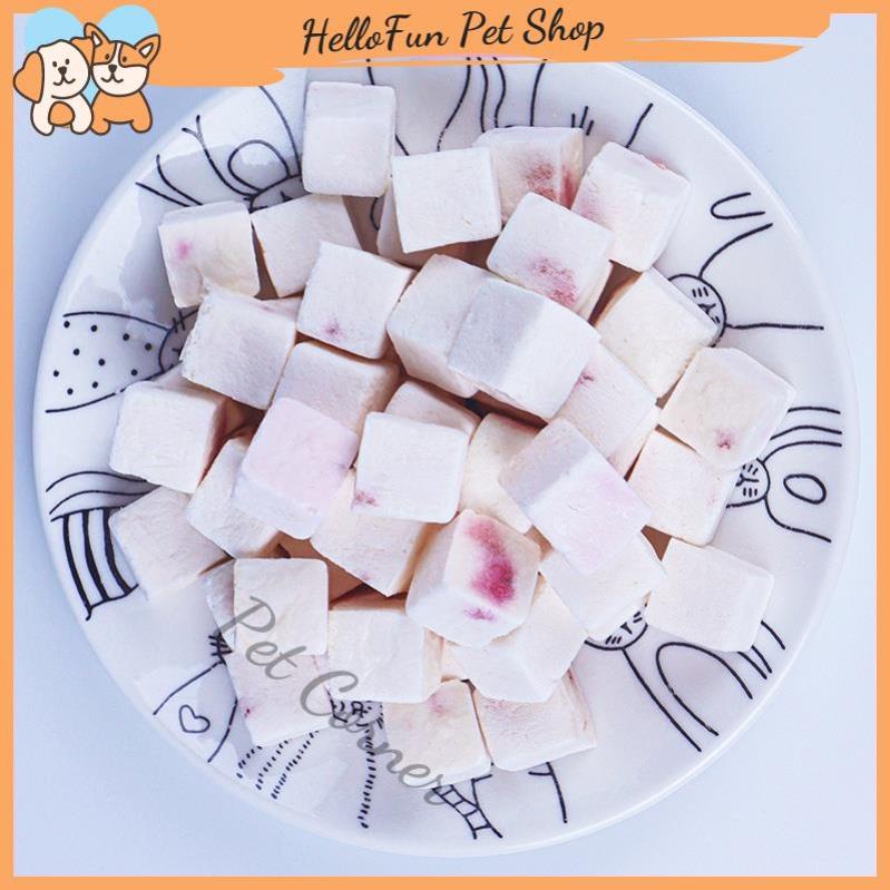 Sữa chua sấy lạnh giàu dinh dưỡng cho thú cưng, sữa chua sấy khô cho chó mèo và chuột hamster
