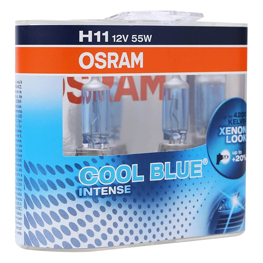 Bộ 2 Bóng Đèn Ô Tô Osram H11 Coolblue Intense (Xanh)