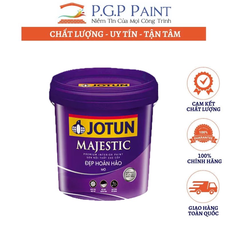Sơn Nội Thất Jotun Cao Cấp Majestic Đẹp Hoàn Hảo Mờ