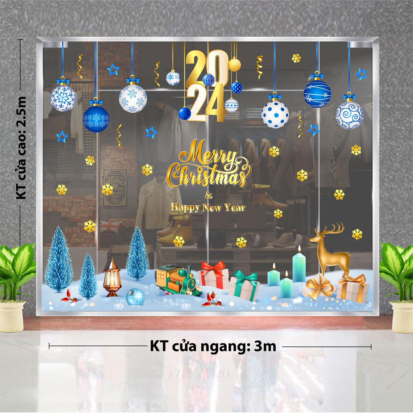 Decal trang trí NOEL 2024 combo số 96