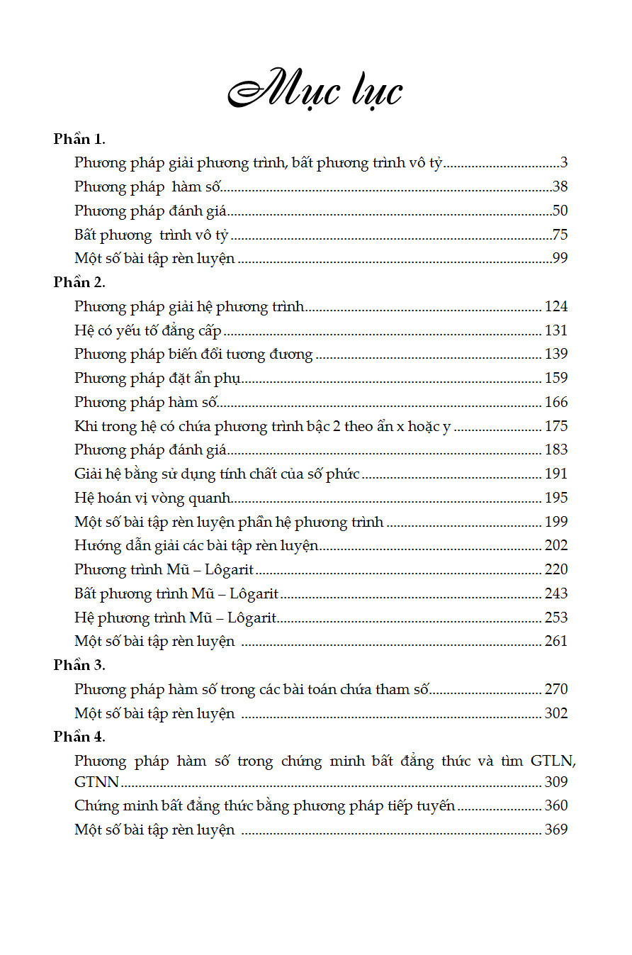 Khám Phá Bí Quyết Kì Thi THPT 2 Trong 1 Phương Trình, Bất Phương Trình, Hệ Phương Trình, Bất Đẳng Thức _KV	