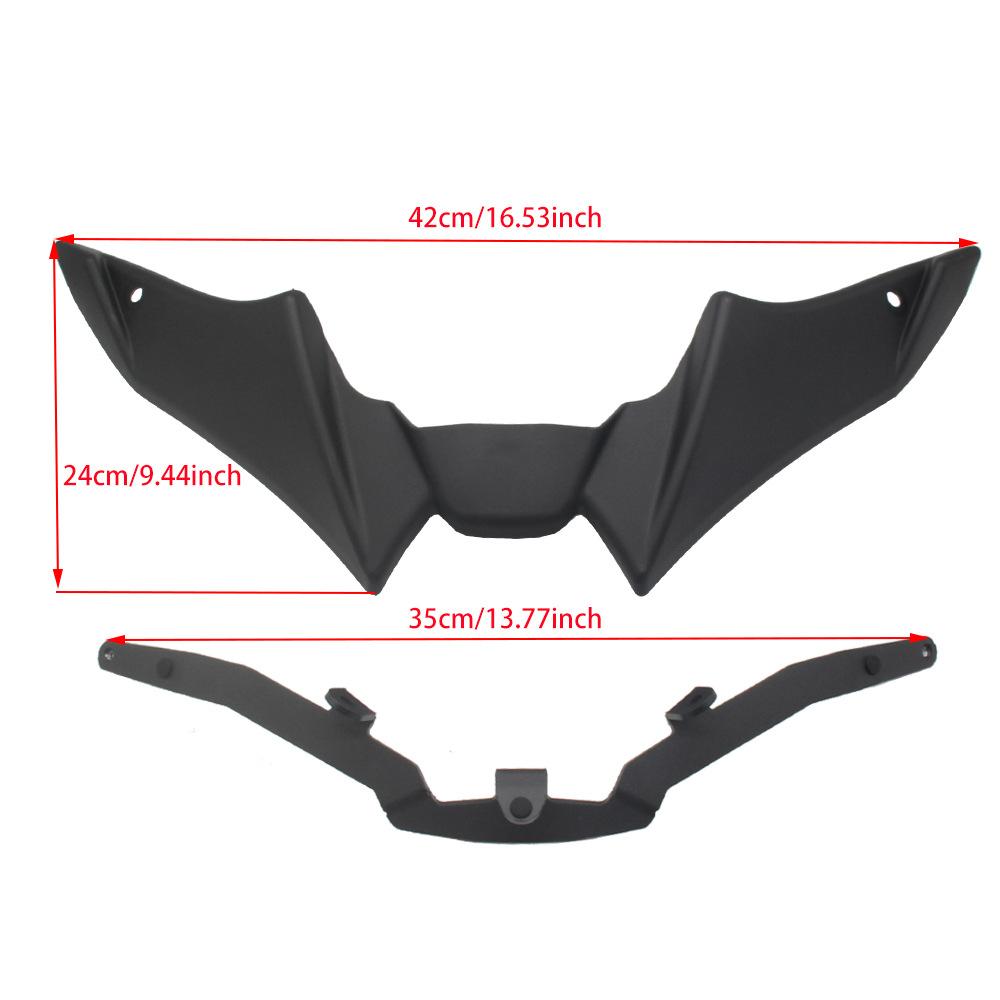 Motorcycle Naked Front Spoiler Winglet Aerodynamic Wing Kit Spoiler Motorcycle Modified Accessories Replacement for MT09