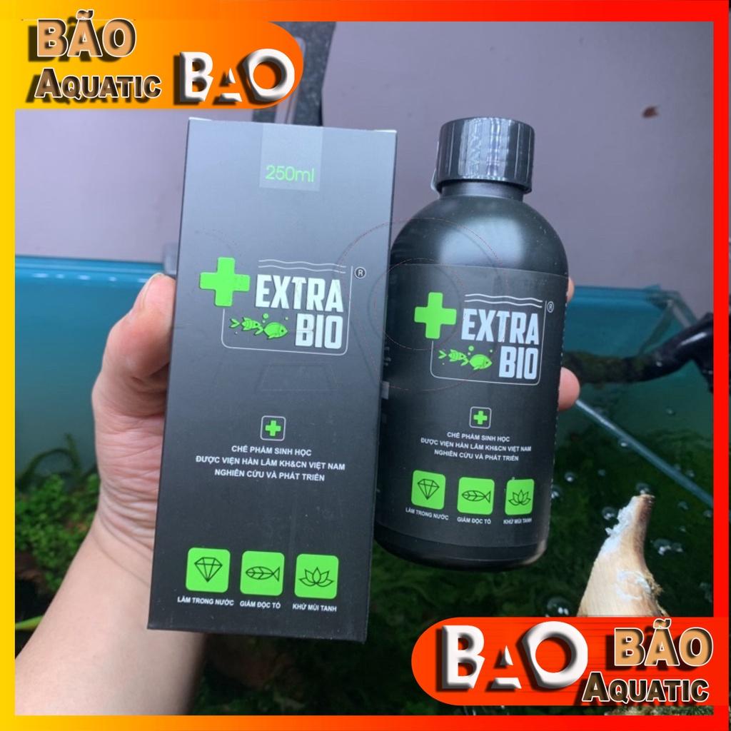EXTRA BIO CHAI 250ML- Vi sinh giúp làm trong nước, khử tanh hôi bể cá, hồ cá cảnh