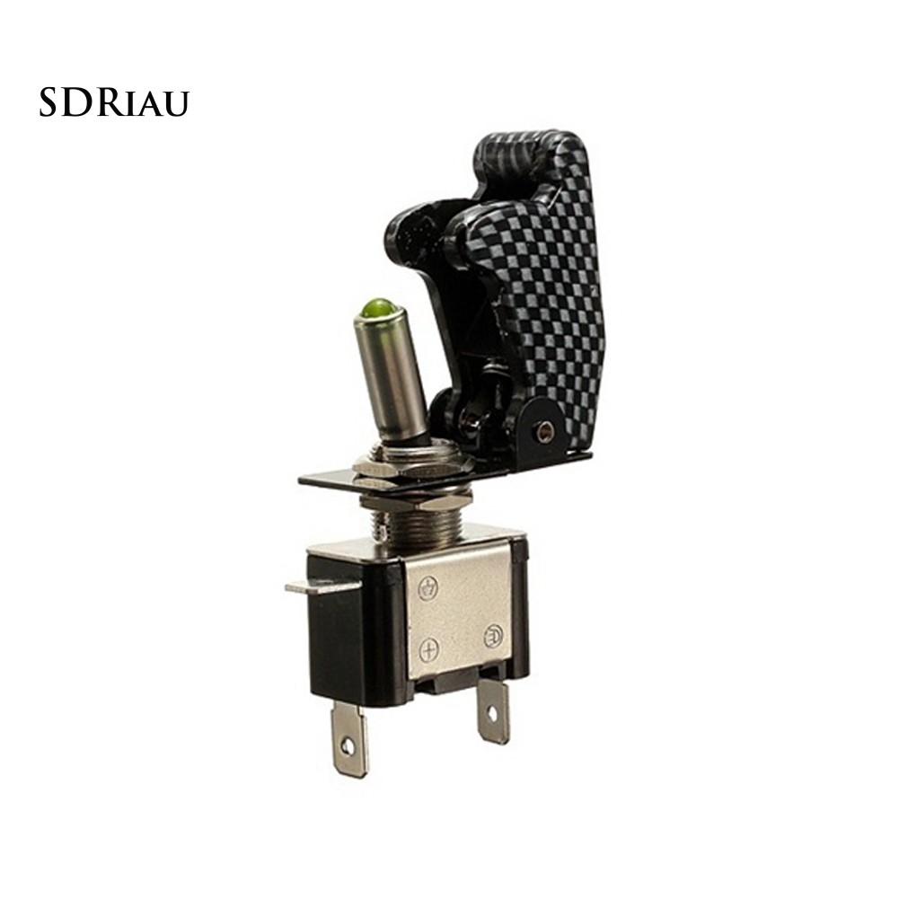 Bộ bật / tắt chuyển đổi có đèn led kèm miếng bảo vệ dành cho xe hơi
