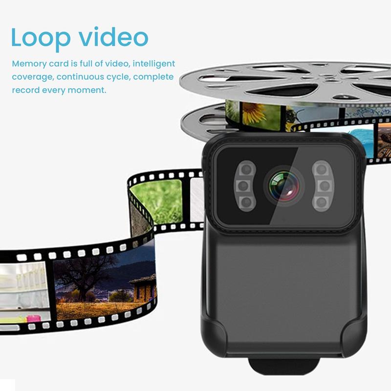 CS02 1080P HD Camera hành động cơ thể di động CS02 Quay lại Camera hành động Máy quay phim Wifi DV Ghi vòng lặp