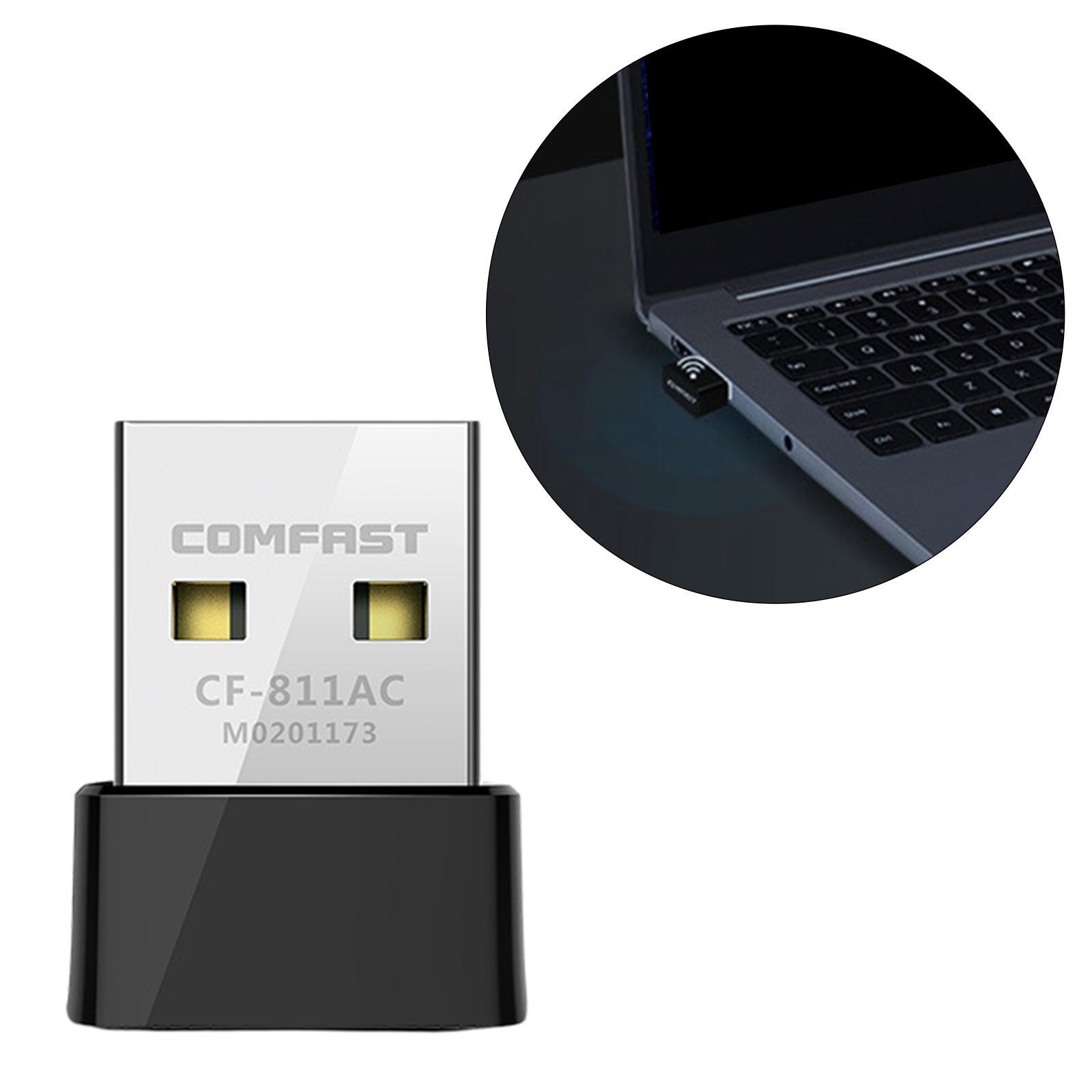 Mini USB 2.0 WiFi  Dual Band  650Mbps Network Card WiFi Receiver