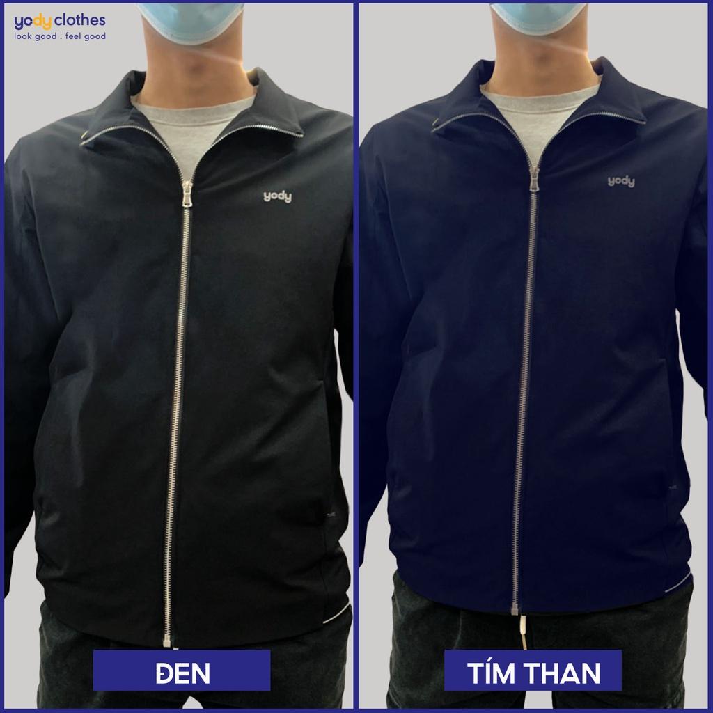 Áo khoác nam jacket YODY bo thun tay áo, chất vải dày dặn, trẻ trung năng động AKM5017