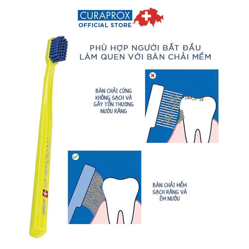 Bàn chải răng siêu mềm CURAPROX CS 3960 Super Soft