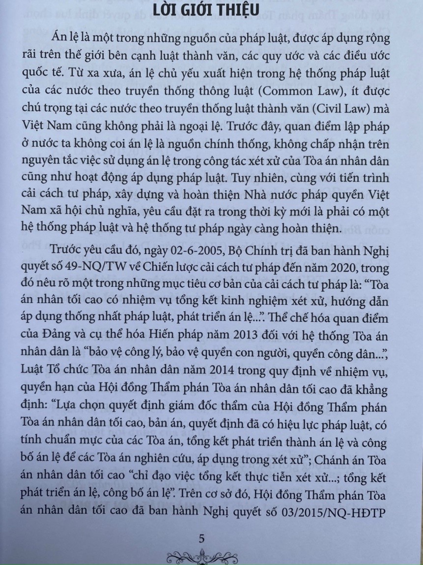 Bình Luận Khoa Học Bản ÁnVà Án Lệ - Tập 1