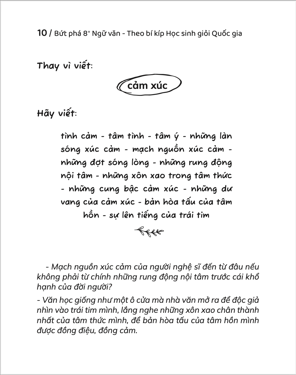 Sách Bứt Phá 8+ Ngữ Văn - Theo Bí Kíp Học Sinh Giỏi Quốc Gia - Dành Cho Học Sinh THPT - Hồng Hạnh