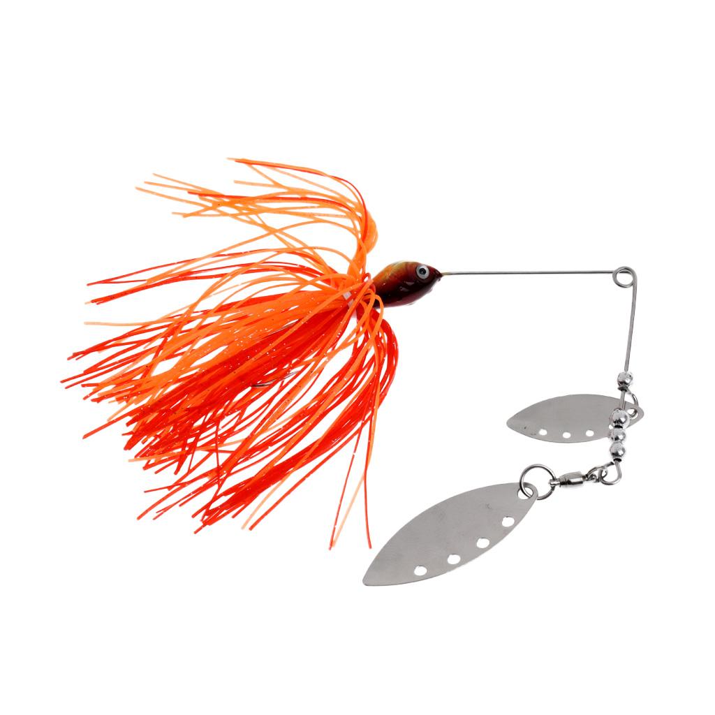 Bait Fishing Lure Spinnerbait Beard Scale Bass Pike Jig Tackle Hooks