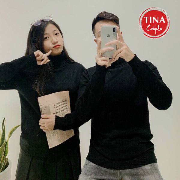 Áo Len Cỗ Lọ Unisex Nam Nữ Chất Liệu Cao Cấp - Couple Tina