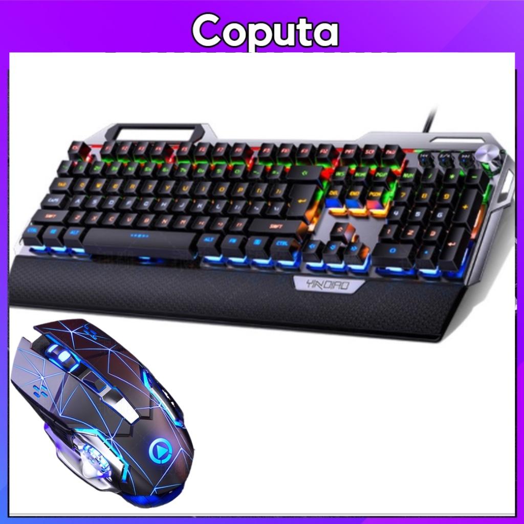 Combo bàn phím cơ và chuột gaming Coputa bàn phím máy tính chuột chơi game K100 và G15