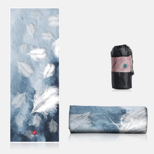 Khăn trải thảm tập YOGA Cao Cấp POHH11 Bám siêu dính - Tặng kèm túi đựng