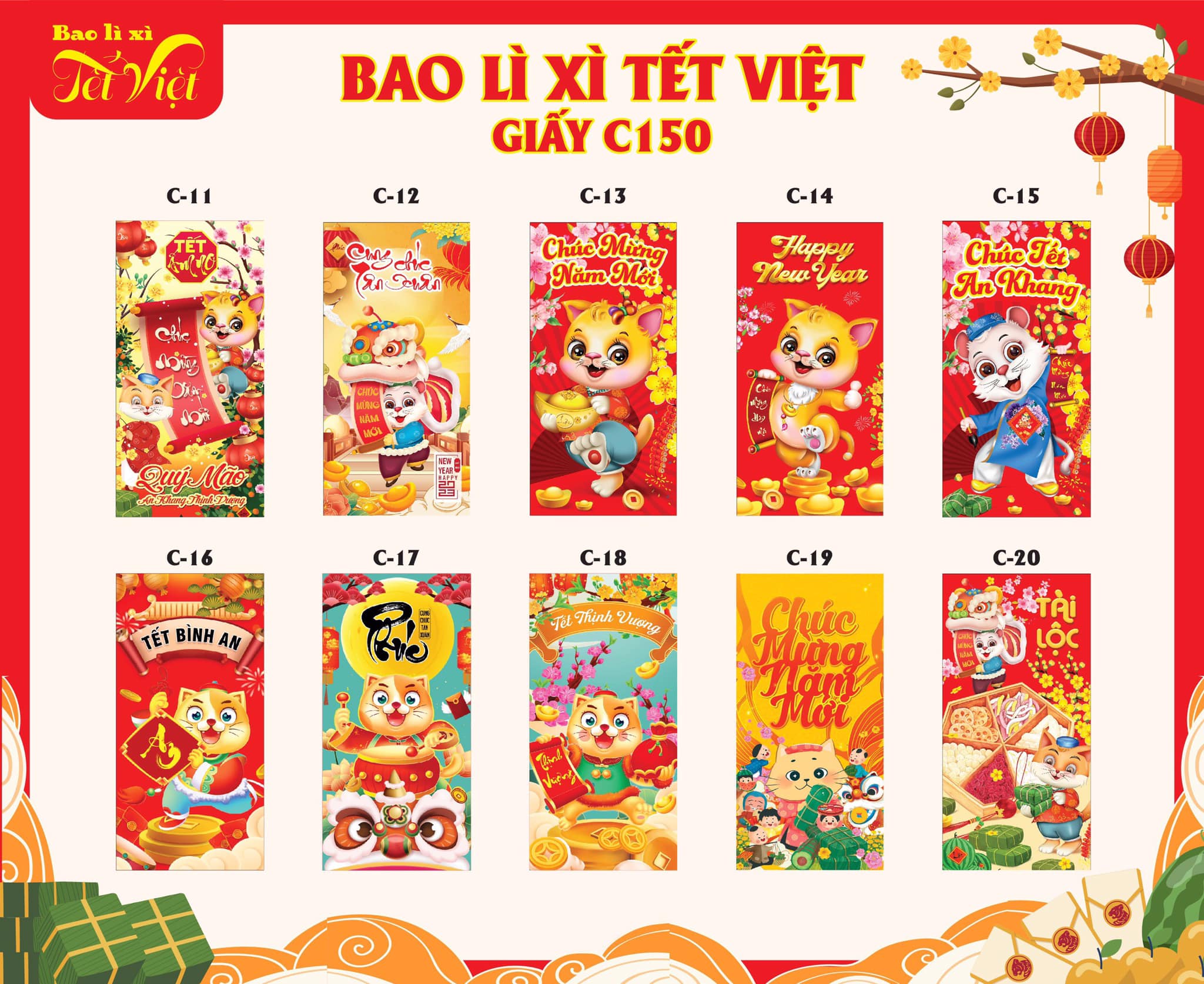 Combo 500 Bao Lì Xì Tết 2023