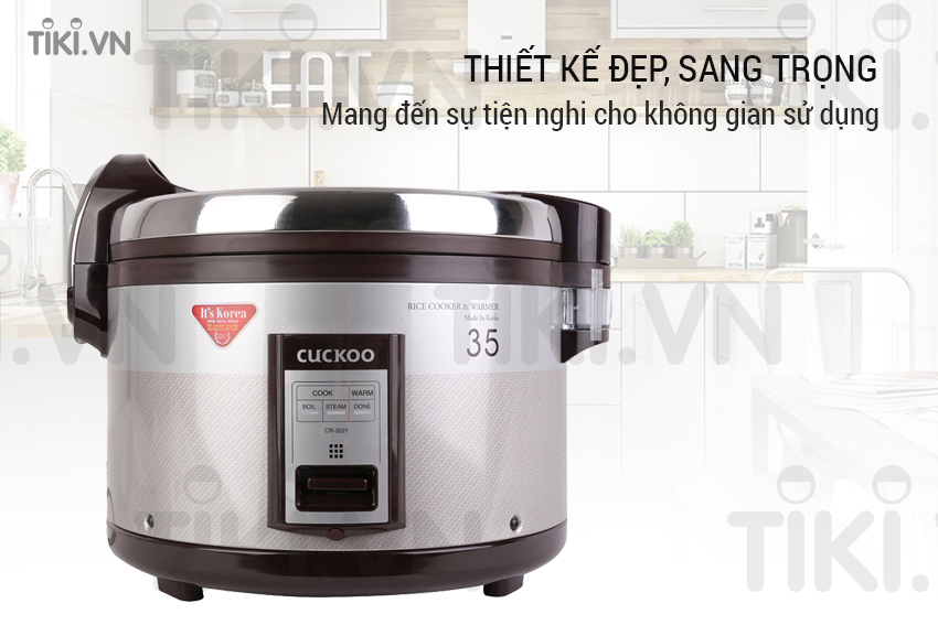 Nồi Cơm Điện Nắp Gài Cuckoo CR- 3521 - 6.3L - Hàng Chính Hãng
