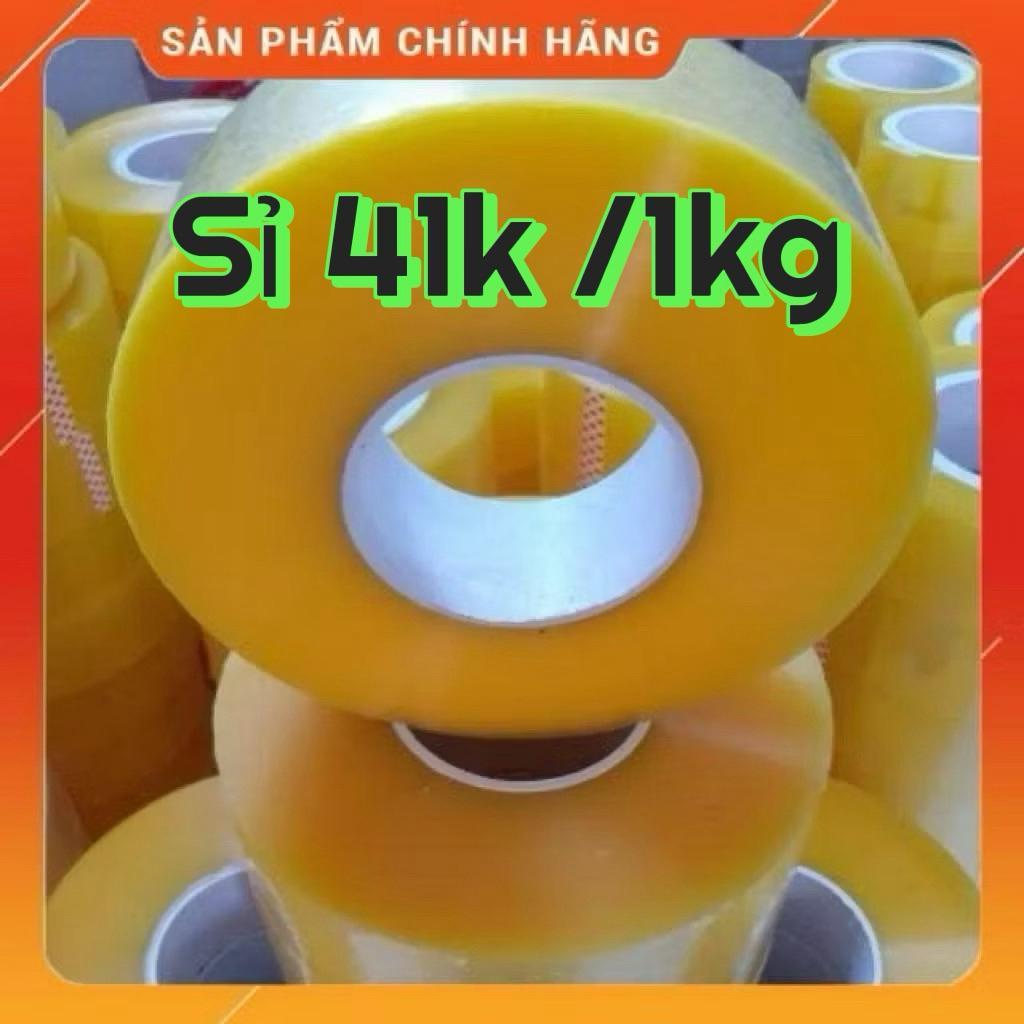 Băng dính và băng keo 1kg/1cuộn Độ Bám Dính Siêu Tốt Chống Thấm Nước Dễ Kéo Dài Và Bền Màu Sắc Trong Vàng Đục Chất Lượng Cao bang dinh