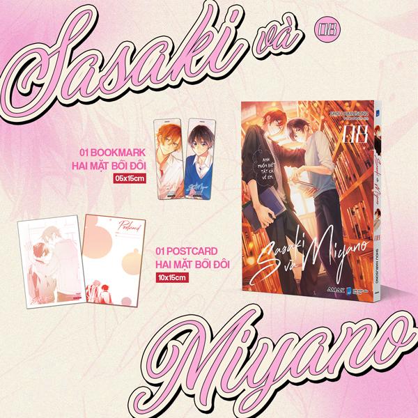 Sách - Sasaki Và Miyano - Tập 8 - Tặng Kèm Bookmark 2 Mặt + Postcard 2 Mặt