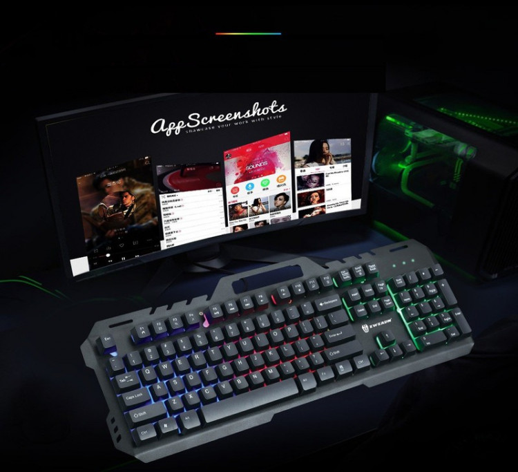Bàn phím giả cơ chuột máy tính kèm GT06 Gaming mouse PF169 3